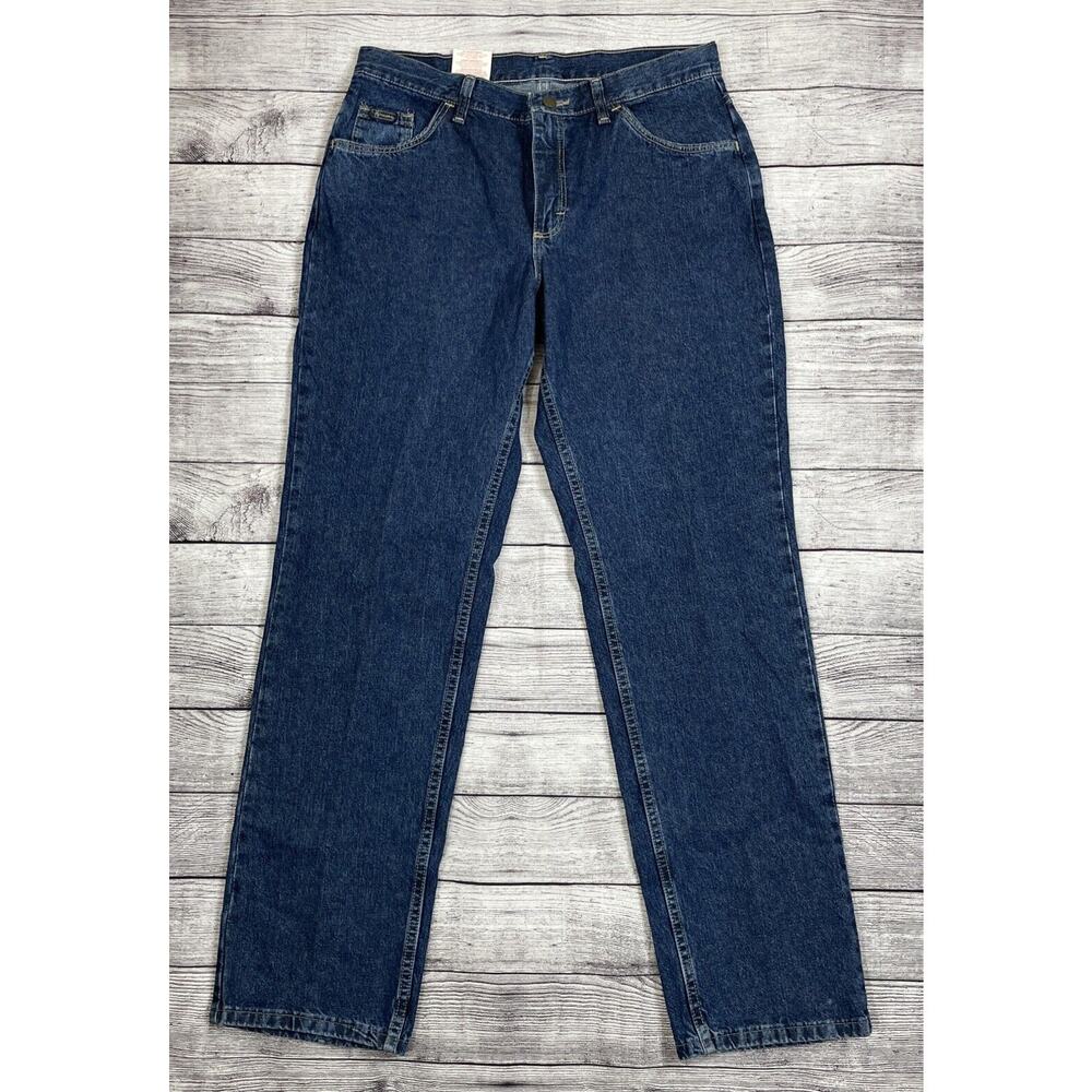 Wrangler Straight Leg Jeans Womens Size 12 Mid Rise Cowgirl Ranch Rodeo Festival